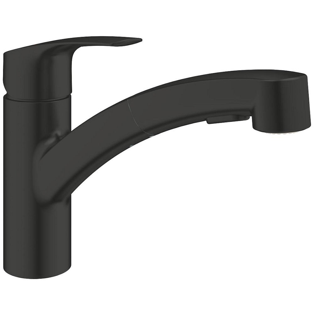 Grohe Eurosmart Baterie bucatarie monocomanda cu dus extractibil, negru mat
