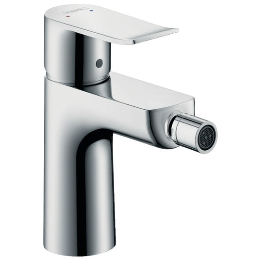 Hansgrohe Metris Baterie bideu monocomanda cu ventil metalic pop-up
