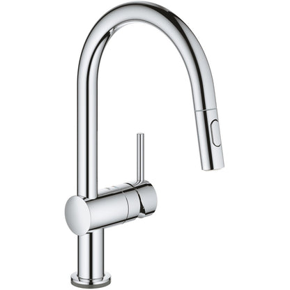 Grohe Minta Touch Baterie chiuveta bucatarie monocomanda electronica, cu dus extractibil, pipa C, crom