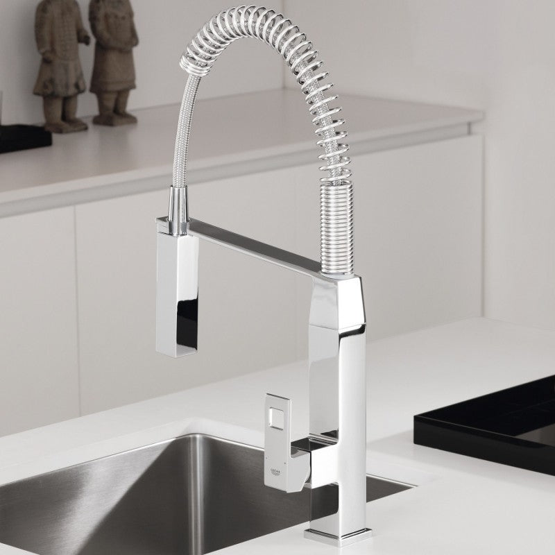 Grohe Eurocube Baterie chiuveta bucatarie monocomanda cu dus extractibil, crom