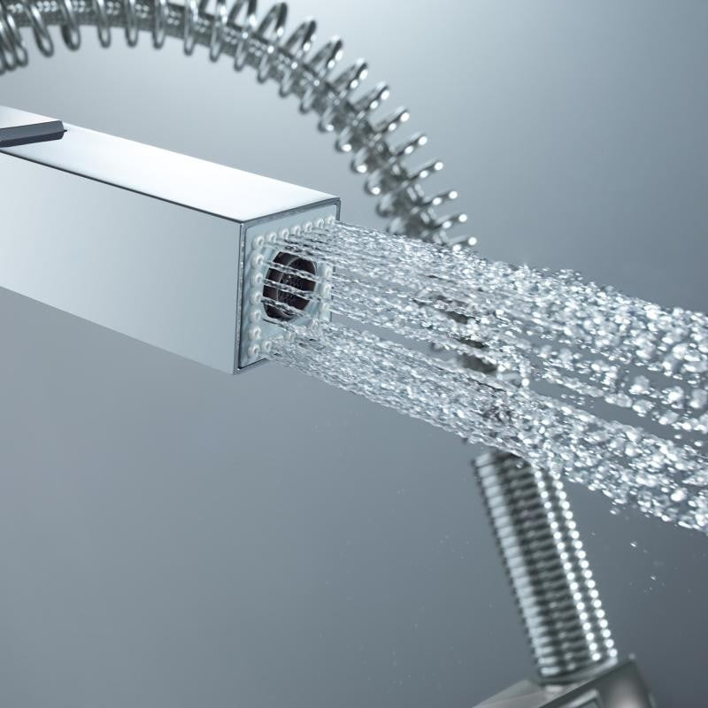 Grohe Eurocube Baterie chiuveta bucatarie monocomanda cu dus extractibil, crom