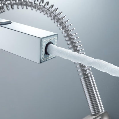 Grohe Eurocube Baterie chiuveta bucatarie monocomanda cu dus extractibil, crom