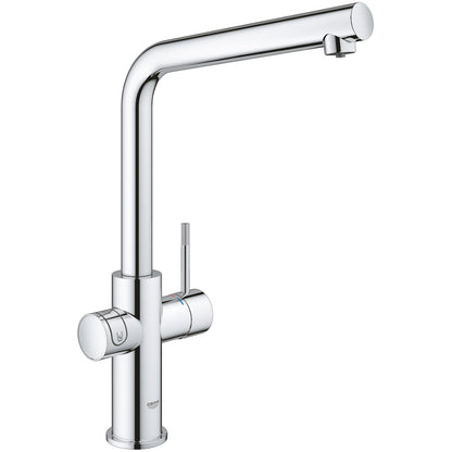 Grohe Blue Home Ondus Baterie de bucatarie cu sistem de filtrare, racire si acidulare, pipa L, crom