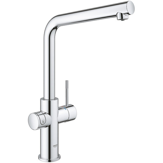 Grohe Blue Home Ondus Baterie de bucatarie cu sistem de filtrare, racire si acidulare, pipa L, crom