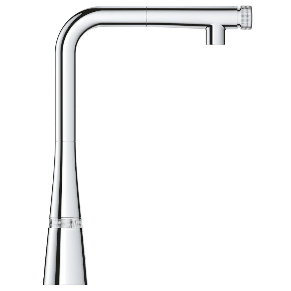 Grohe Zedra Baterie chiuveta bucatarie cu dus extractibil si buton SmartControl, crom