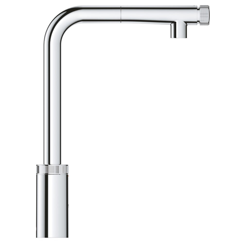 Grohe Minta Baterie chiuveta bucatarie cu dus extractibil si buton SmartControl, crom