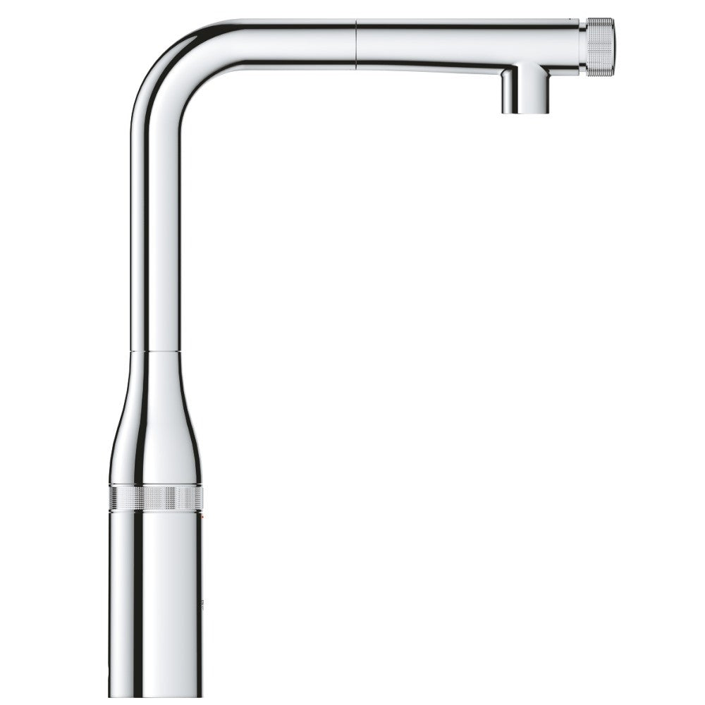 Grohe Essence Baterie chiuveta bucatarie cu dus extractibil si buton SmartControl, crom