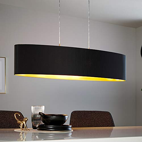 Eglo Maserlo Lustra 2x60W, L100 cm, negru