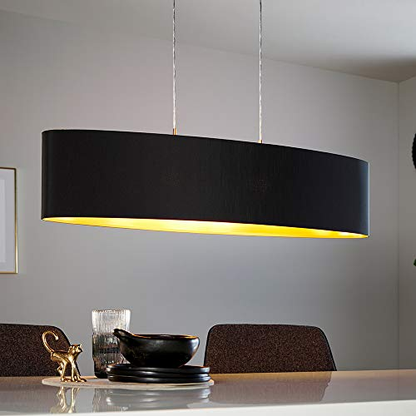 Eglo Maserlo Lustra 2x60W, L100 cm, negru