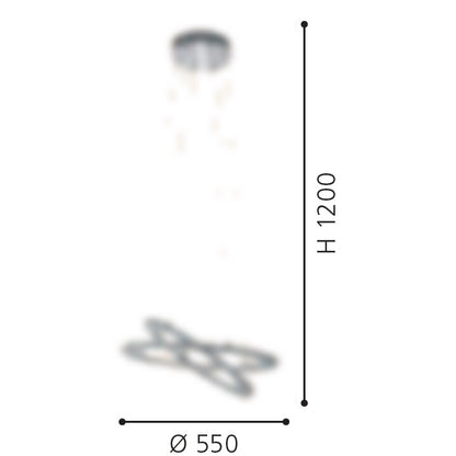 Eglo Varrazo Pendul 1x29.6W, transparent