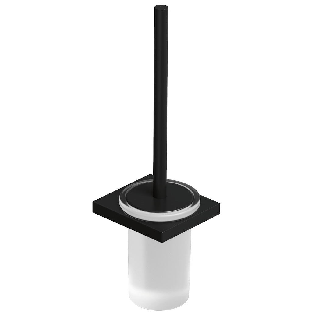 Kludi Vela C Perie WC cu montaj pe perete, negru mat