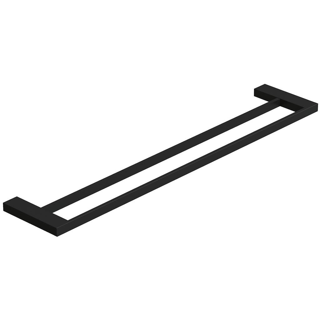 Kludi Vela C Suport prosop baie tip bara dubla 60 cm, negru mat