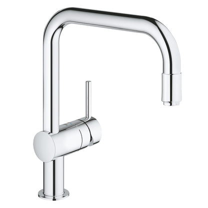 Grohe Minta Baterie chiuveta bucatarie monocomanda cu dus extractibil, pipa U, crom