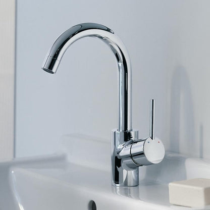 Baterie lavoar Hansgrohe Talis S, pipa pivotanta si ventil pop-up