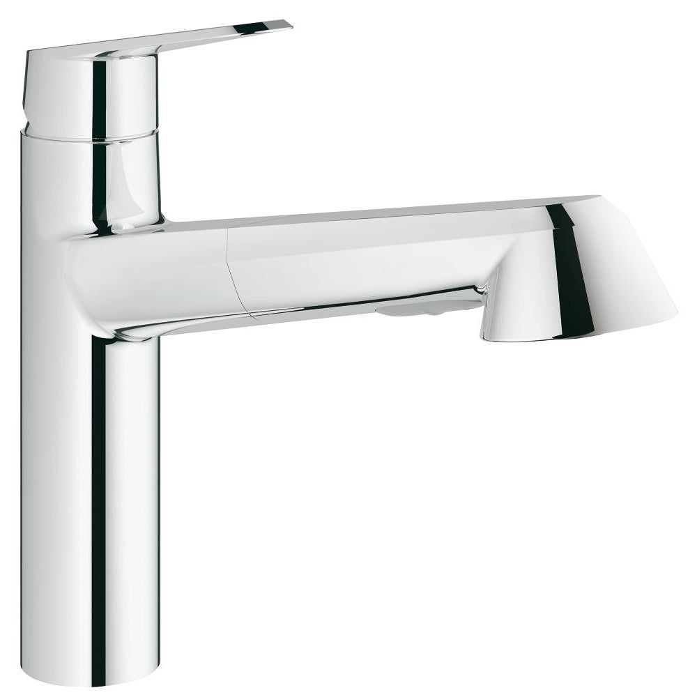 Grohe Eurodisc Cosmopolitan Baterie chiuveta bucatarie monocomanda cu dus extractibil, pipa in L