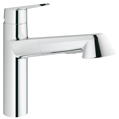 Grohe Eurodisc Cosmopolitan Baterie chiuveta bucatarie monocomanda cu dus extractibil, pipa in L