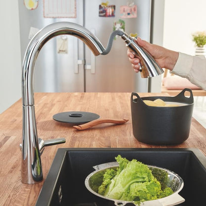Grohe Zedra Baterie chiuveta bucatarie monocomanda cu dus extractibil, crom