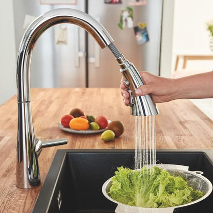 Grohe Zedra Baterie chiuveta bucatarie monocomanda cu dus extractibil, crom