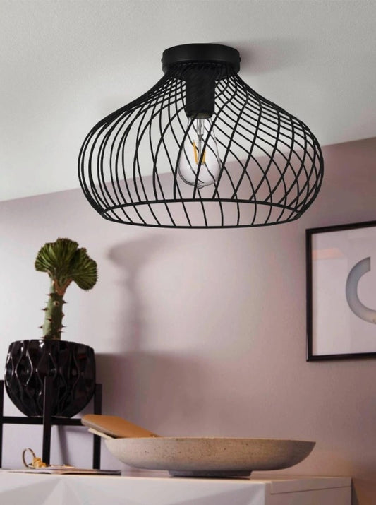 Eglo Staverton Plafoniera 1x60W, negru