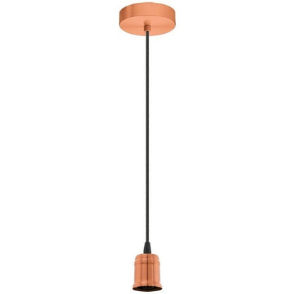Eglo Yorth Pendul 1x60W, Ø10 cm, cupru mat (brushed copper)
