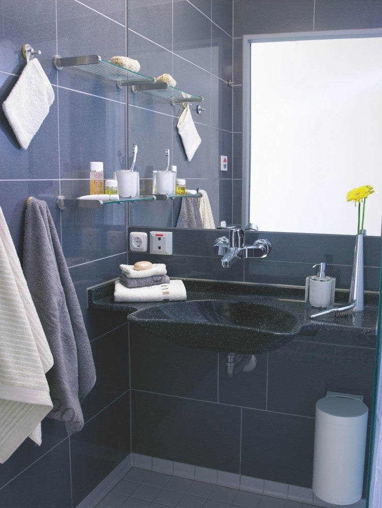 Baterie lavoar perete Grohe Euroeco Special, pipa 21 cm