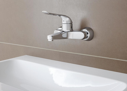 Baterie lavoar perete Grohe Euroeco Special, pipa 21 cm