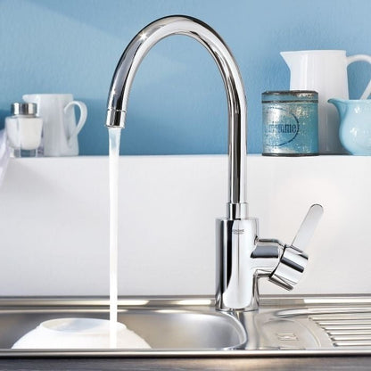 Grohe Set promo Chiuveta bucatarie inox Ø44 cm si baterie monocomanda