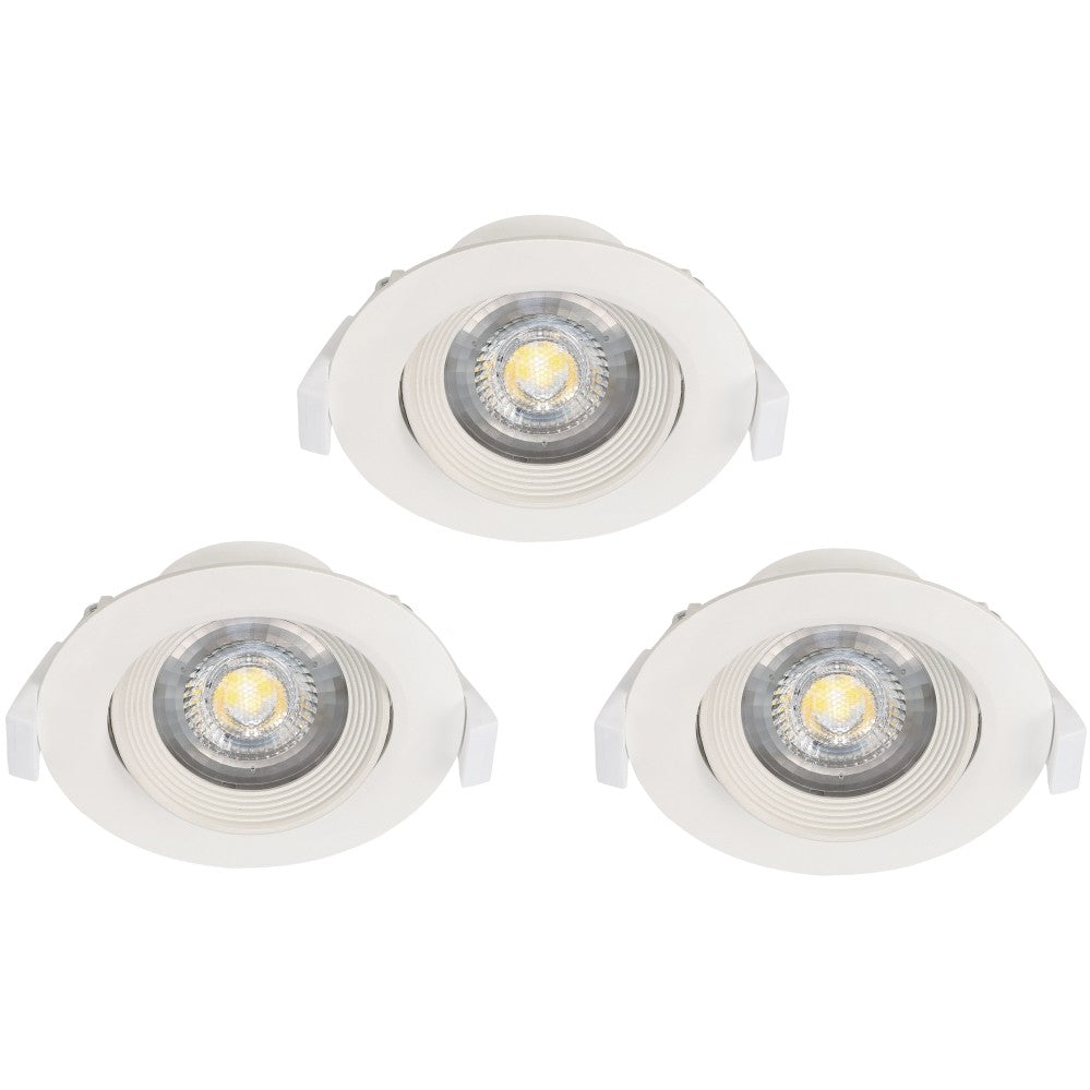 Eglo Sartiano Set 3 spoturi incastrate rotunde 3x5W, alb