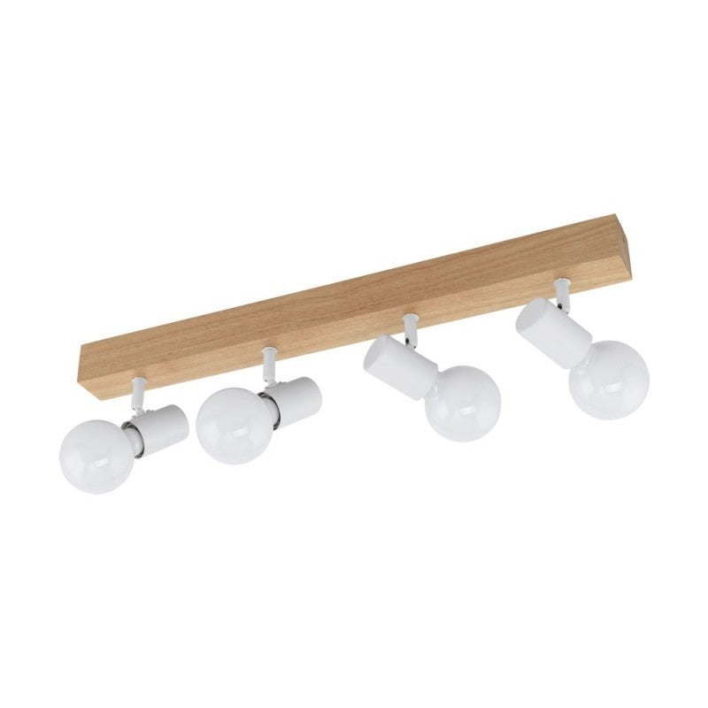 Eglo Townshend 3 Plafoniera cu 4 spoturi 4x60W, maro