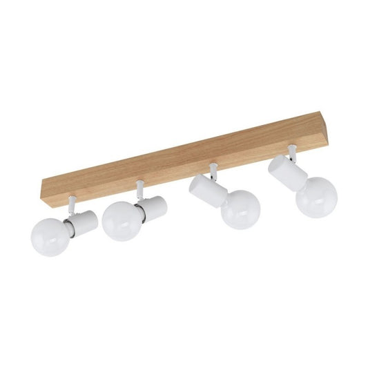 Eglo Townshend 3 Plafoniera cu 4 spoturi 4x60W, maro