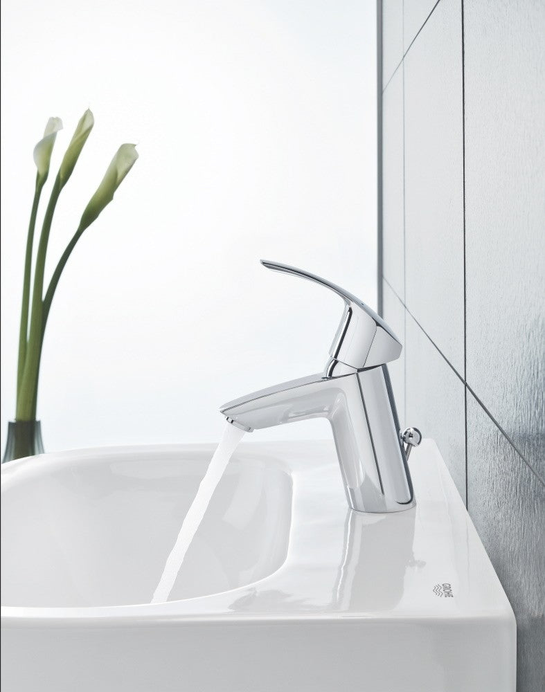 Baterie lavoar Grohe Eurosmart, cu ventil pop-up H15 cm, marime S