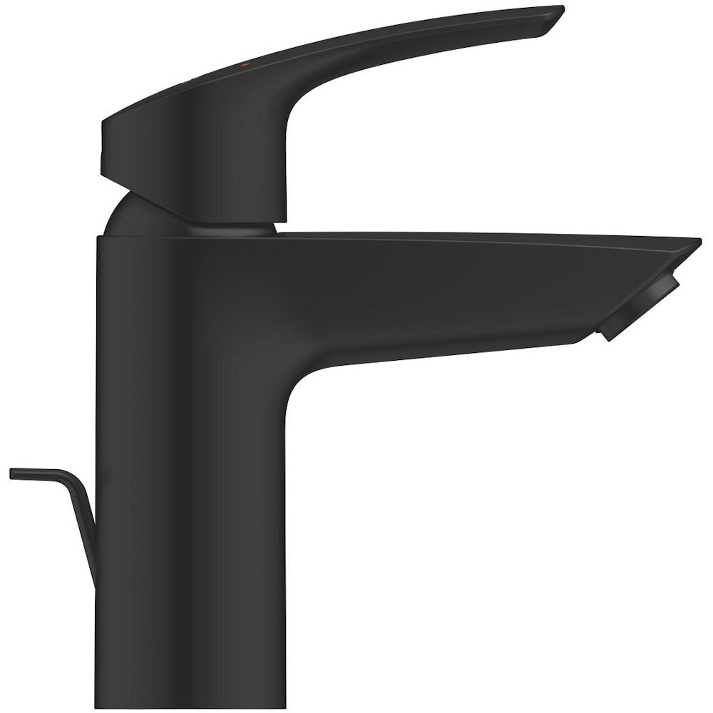 Baterie lavoar monocomanda Grohe Eurosmart cu ventil pop-up, marime S, negru mat