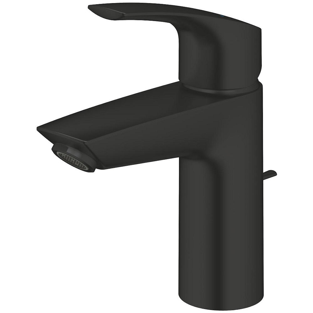 Baterie lavoar monocomanda Grohe Eurosmart cu ventil pop-up, marime S, negru mat