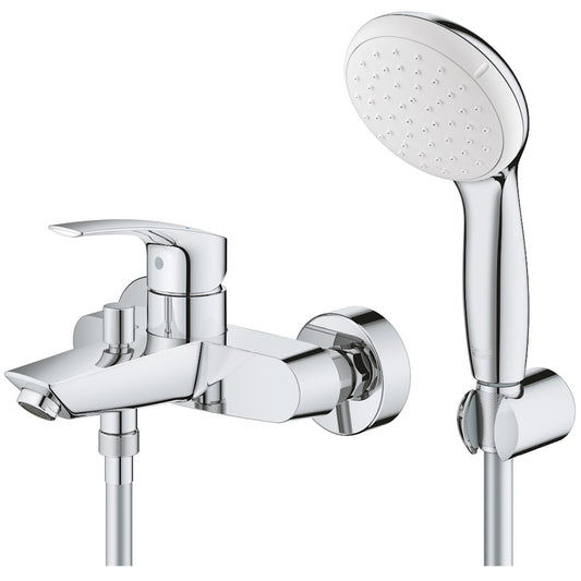 Grohe Eurosmart Baterie cada dus monocomanda cu set dus, crom