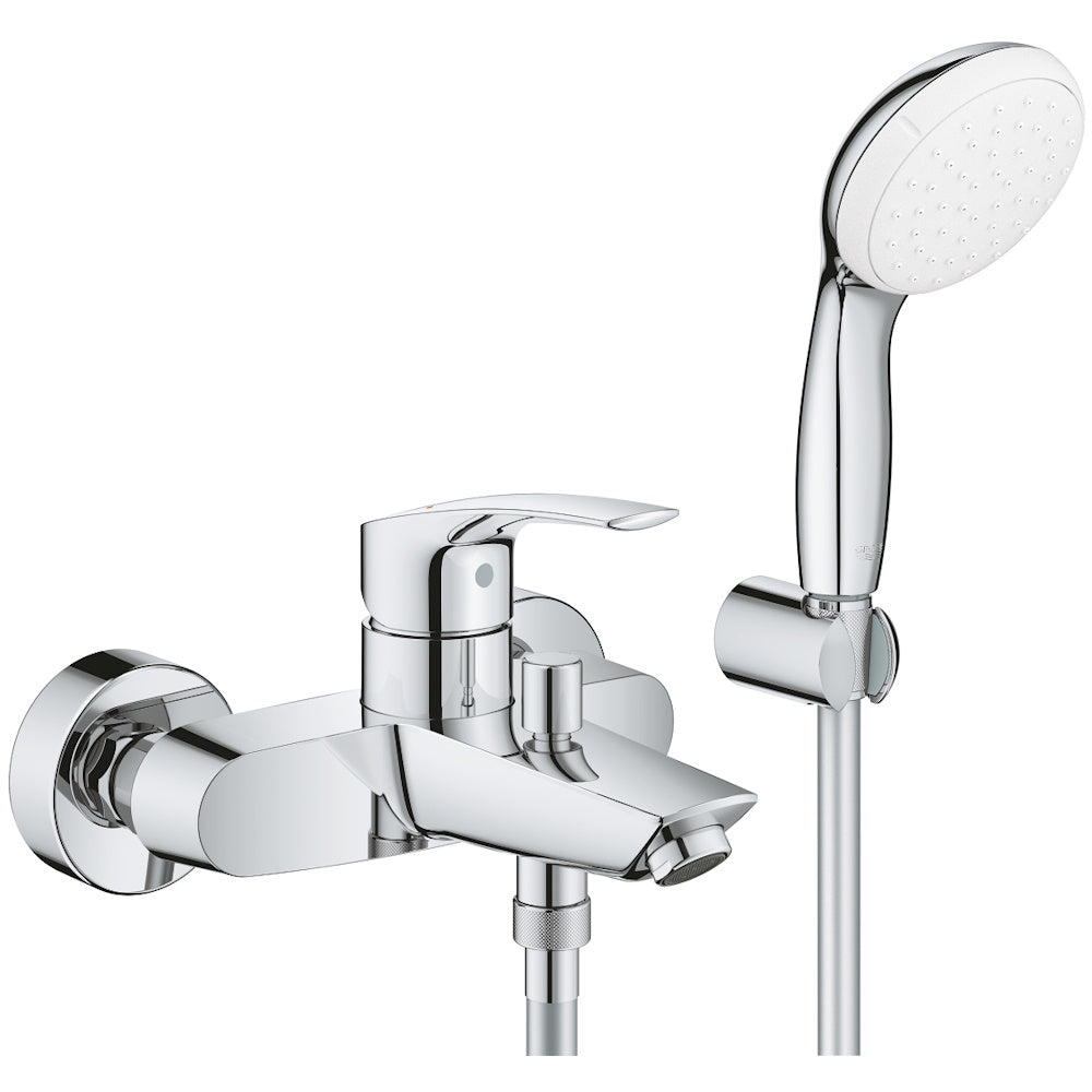 Grohe Eurosmart Baterie cada dus monocomanda cu set dus, crom