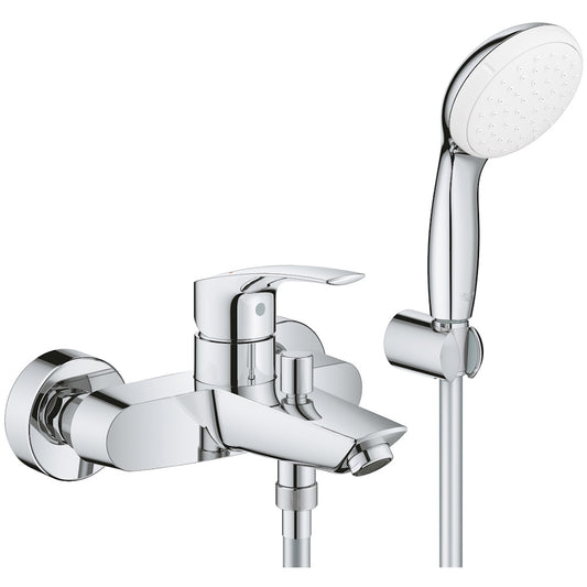 Grohe Eurosmart Baterie cada dus monocomanda cu set dus, crom