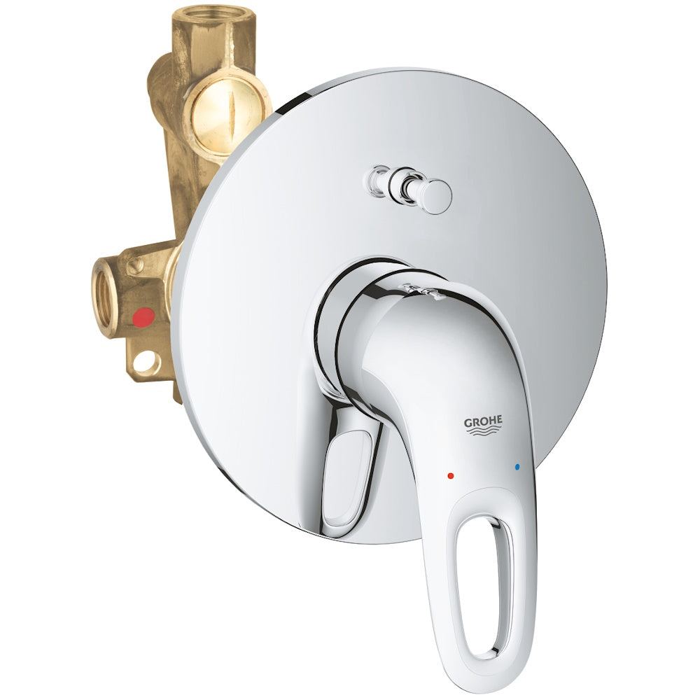 Grohe Eurostyle Baterie cada dus monocomanda incastrata, set complet