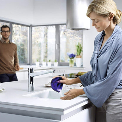 Grohe Eurodisc Cosmopolitan Baterie chiuveta bucatarie monocomanda, pipa in L, H21 cm