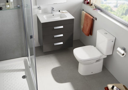 Vas WC pe pardoseala Roca Debba 36x66 cm evacuare verticala