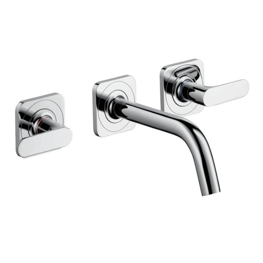 Baterie lavoar incastrata Hansgrohe Axor Citterio M, dubla comanda, cu manere tip L, pipa 16 cm