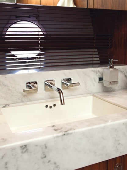 Baterie lavoar incastrata Hansgrohe Axor Citterio M, dubla comanda, cu manere tip L, pipa 16 cm