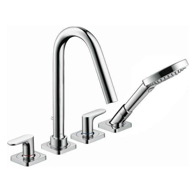 Hansgrohe Axor Citterio M Baterie cada dus cu 4 iesiri, montaj langa cada