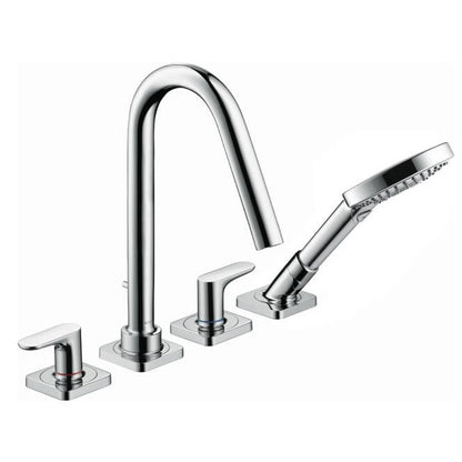 Hansgrohe Axor Citterio M Baterie cada dus cu 4 iesiri, montaj langa cada