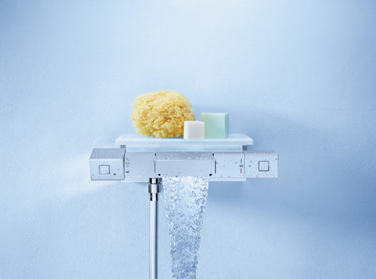 Grohe Grohtherm Cube Baterie cada dus cu termostat si tavita