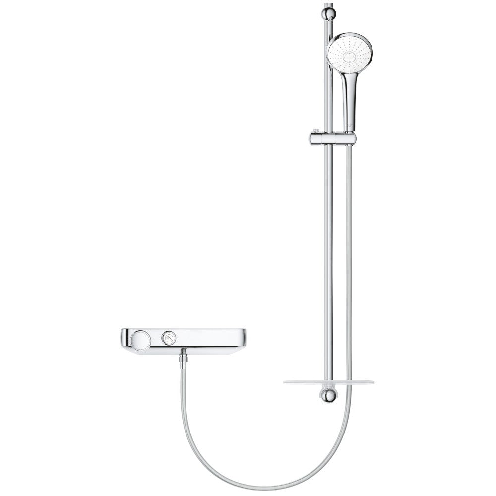 Grohe Grohtherm SmartControl Baterie dus cu termostat si set de dus, bara de sustinere H90 cm