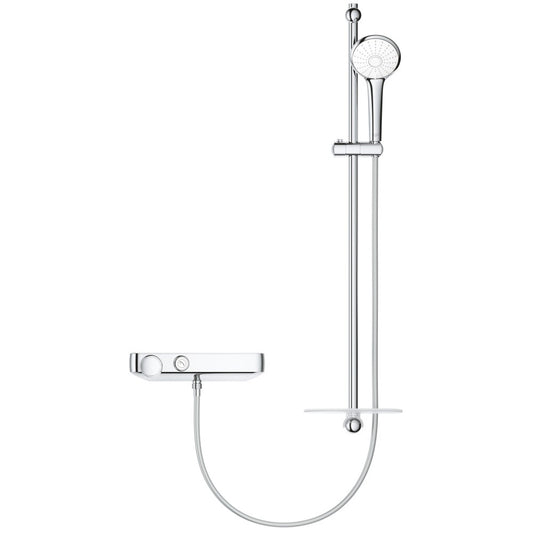 Grohe Grohtherm SmartControl Baterie dus cu termostat si set de dus, bara de sustinere H90 cm