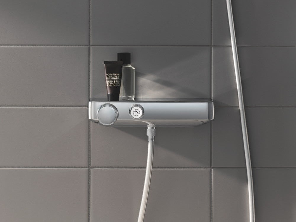 Grohe Grohtherm SmartControl Baterie dus cu termostat si set de dus, bara de sustinere H90 cm