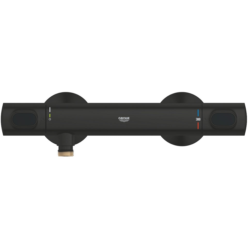 Grohe Grohtherm 500 Baterie dus cu termostat, negru mat