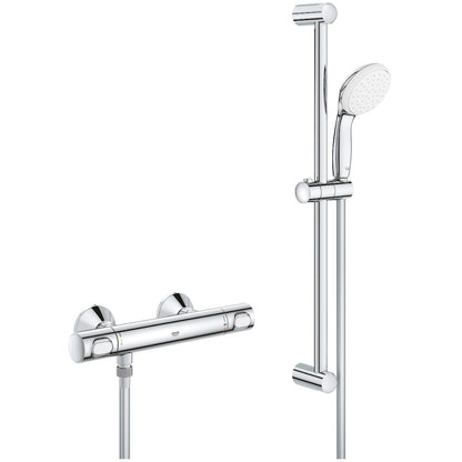 Grohe Grohtherm 500 Baterie dus cu termostat si set de dus cu bara 62 cm