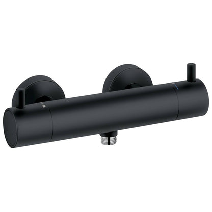 Kludi Bozz Baterie dus monocomanda termostatata, negru mat